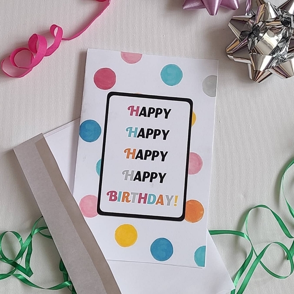 Homemade Birthday Cards (pack of 4) - Picture 2 of 5